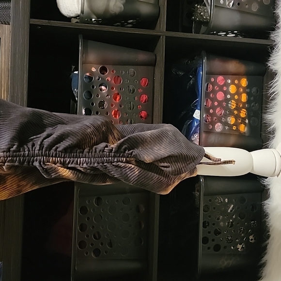 Drawstring Ruched Side Rib-Knit Tie Dye Dress - Picture 3 of 3